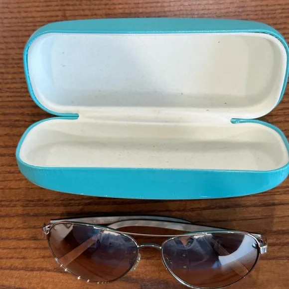Kate Spade Metallic Aviator Sunglasses - Picture 2 of 13